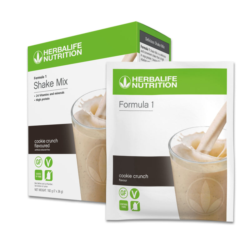 Formula 1 Shake Mix Sachets Cookie Crunch Flavoured 182g (7 x 26g) SKU 228K