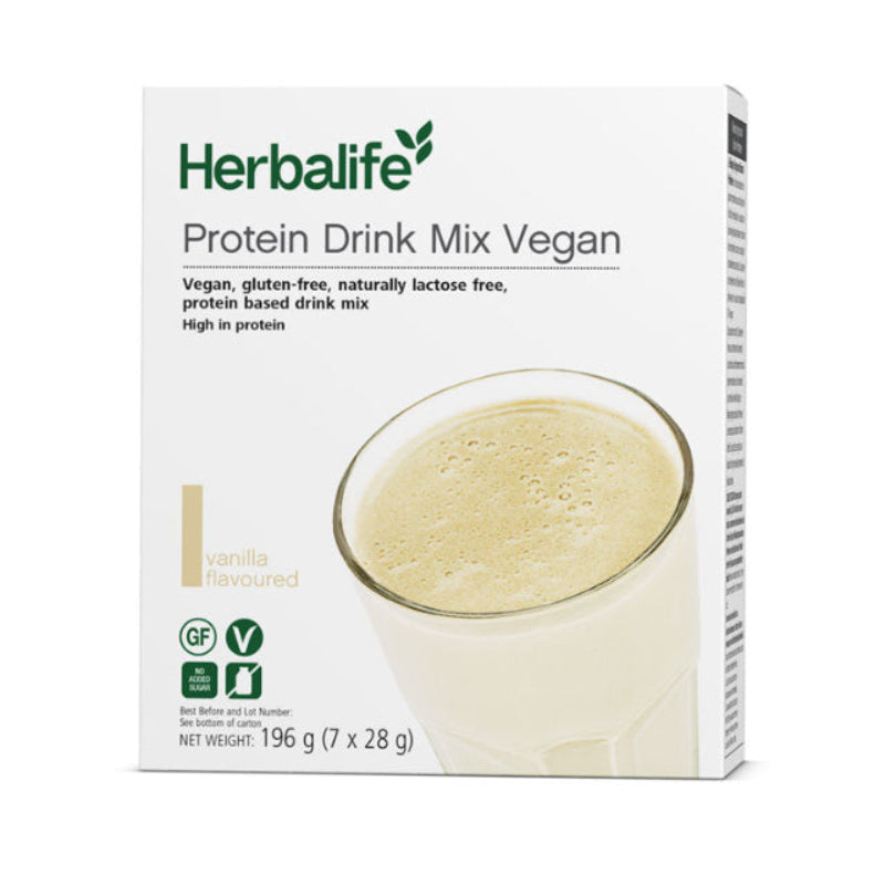 Protein Drink Mix Vegan Sachets Vanilla Flavoured 196 g (7 x 28 g)