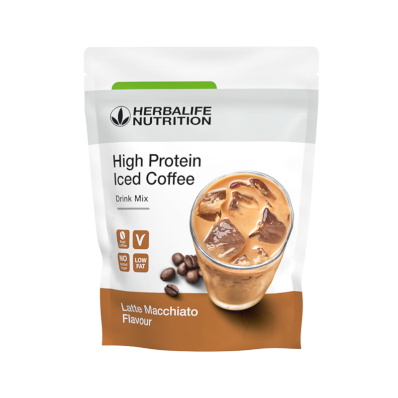 High Protein Iced Coffee Latte Macchiato 308 g SKU 012K